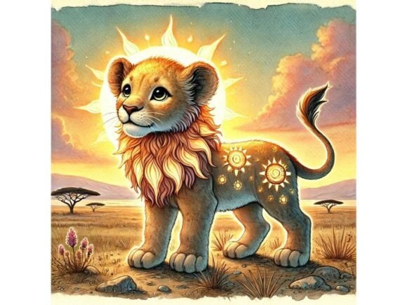 A 3D Baby Lion with Glowing Sun Patterns: Your Guide to Maximizing this Versatile Digital Asset