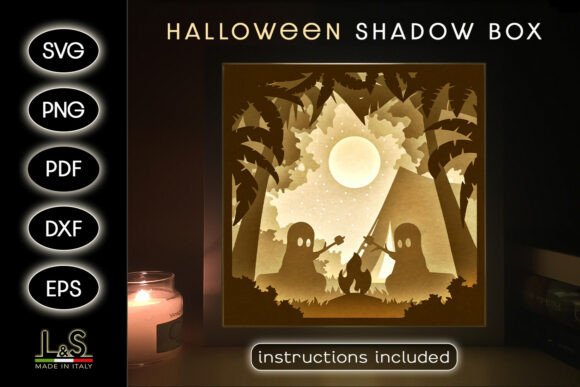 A Guide to the Camping Ghosts Halloween Shadow Box