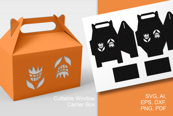 Abstract Flowers Cutout Gable Favor Box: A Modern Twist on Personalized Packaging