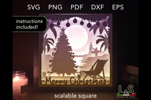 Beach Christmas Shadow Box: A Creative Holiday Masterpiece
