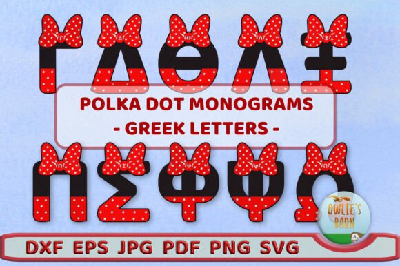 Bringing Polka Dot Charm to Greek Letter Design