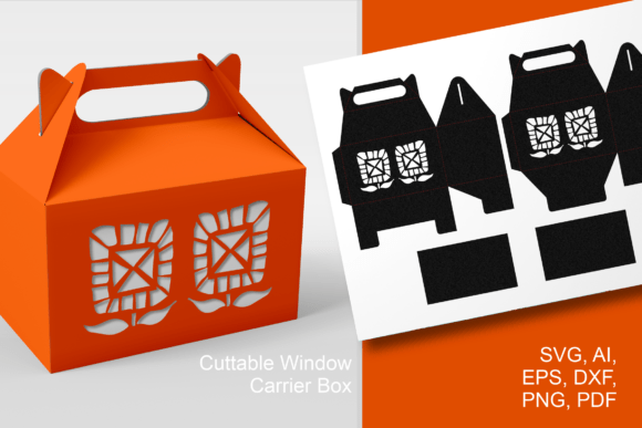 Craft Elegant Party Favors with the Abstract Sunflowers Gable Box