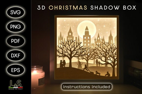 Crafting a Christmas City Shadow Box for Creative Magic