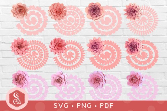 Crafting Elegance with Rolled Paper Flowers: Your Digital Design Toolkit