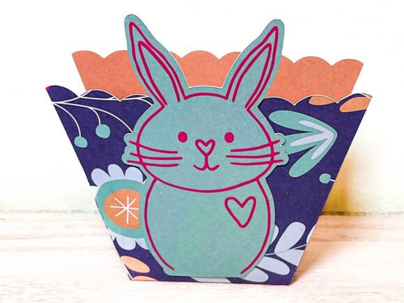 Create a Festive Spring Centerpiece: The Easter Bunny Basket Paper Craft SVG DXF