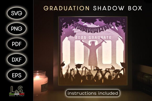 Creative Celebration: Crafting a University Girl Graduation Shadowbox