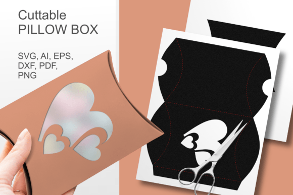 DIY Romantic Gift Packaging: Introducing the Heart N Hearts 1 Pillow Box Template SVG