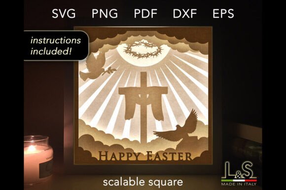 Easter Resurrection Shadow Box SVG: Integrating Meaningful Artistry into Your Crafting Workflow