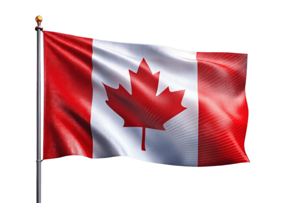 Elevate Your Brand with the Watercolor 3D Canada Flag Design
