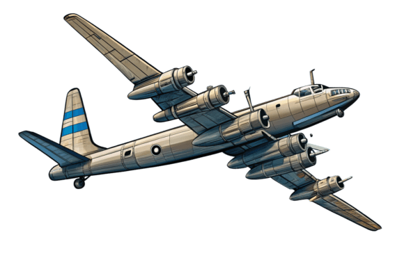 Elevate Your Designs with Watercolor 3D Bomber Plane Graphics