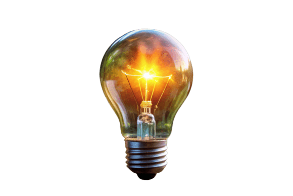 Elevate Your Designs with Watercolor 3D Creative Light Bulb PNG