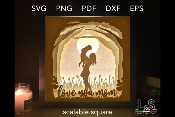 Mom and Daughter Shadow Box SVG: Crafting a Timeless Gift
