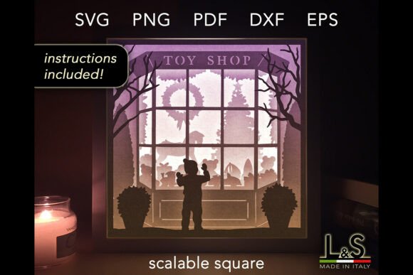 The Kids Toy Shop Christmas Shadow Box Template: A Comprehensive Look for Craft Enthusiasts