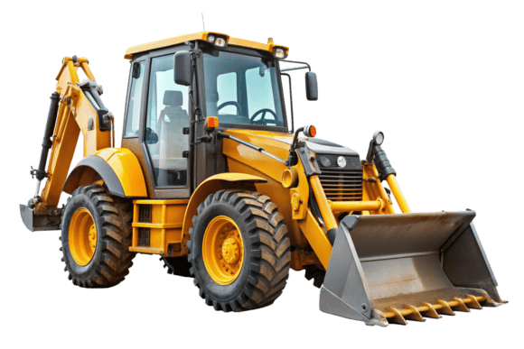 Unleash Creativity: Your Guide to the Free 3D Yellow Bulldozer Backhoe Loader PNG Files