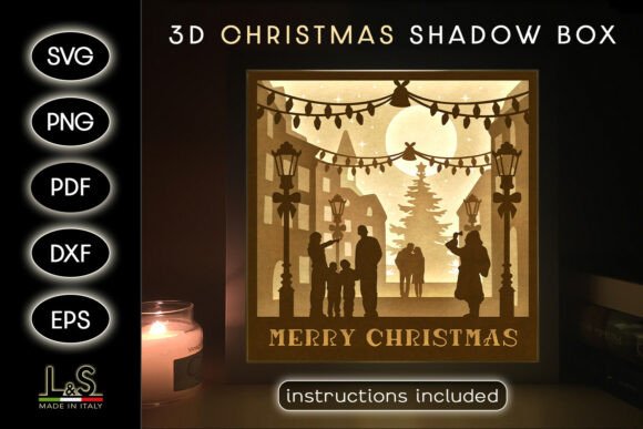 Unlock Your Creativity with the Merry Christmas Shadow Box Template