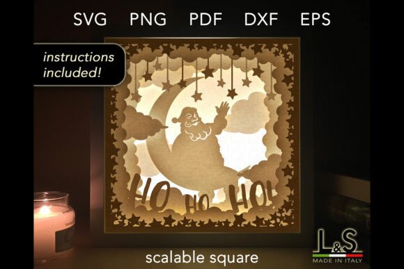 Unveiling the Magic: Your Guide to the Christmas Santa Shadow Box SVG
