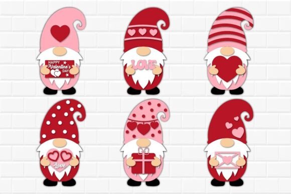 Valentine Gnome SVG Bundle: Craft Your Own Festive Magic