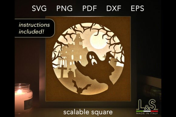 Your Next Halloween Craft: The Layered Ghost Shadow Box Template